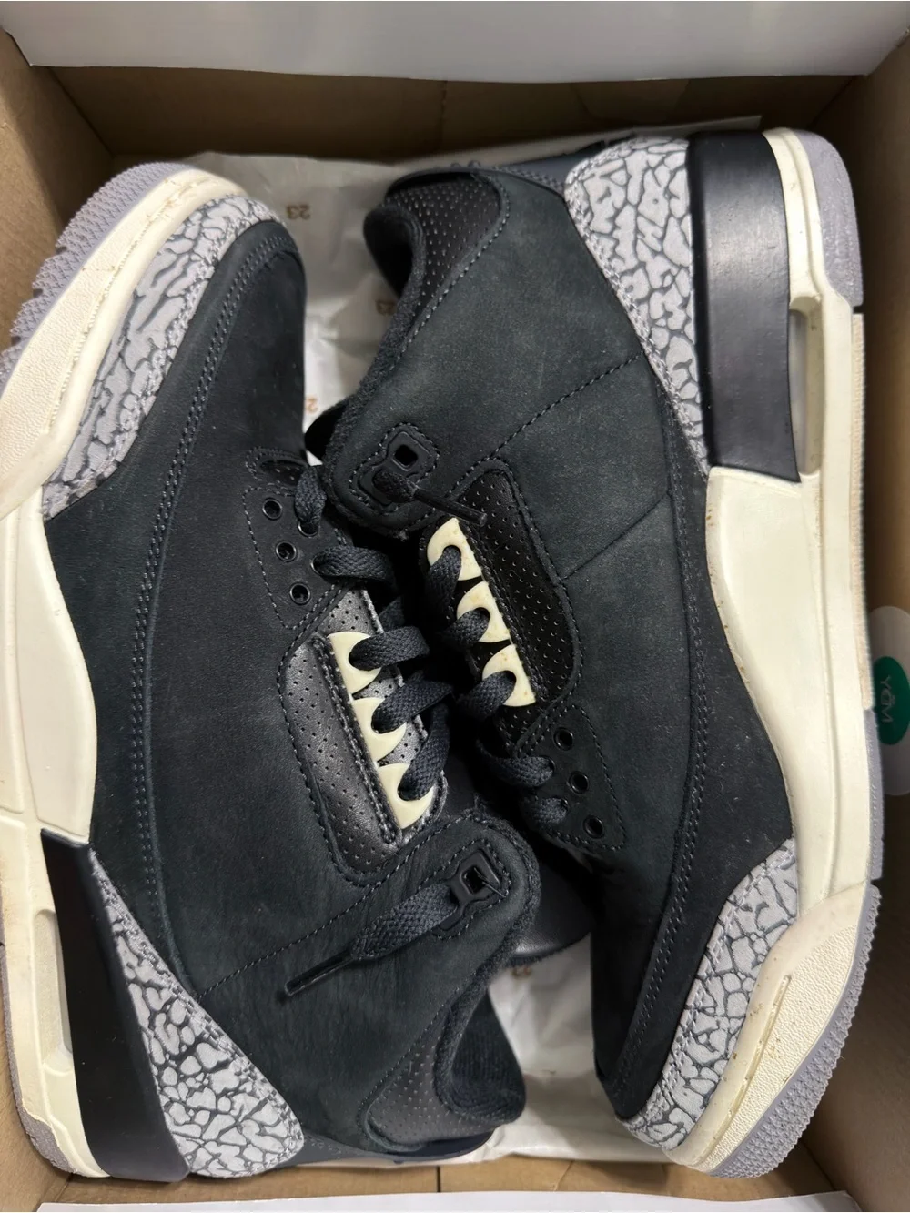 Air Jordan 3 Retro Off Noir Black Sail Men’s 9.5